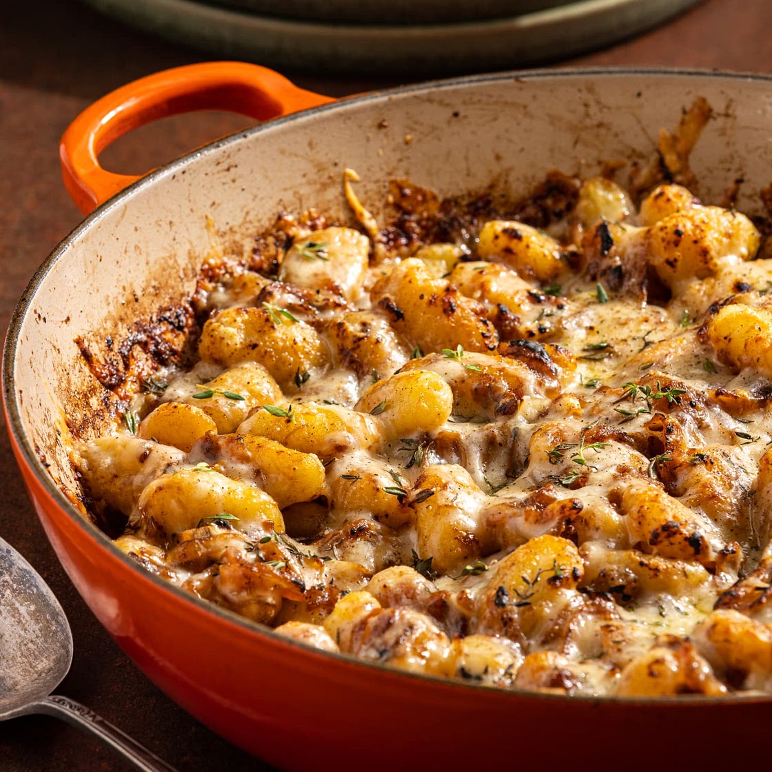 French Onion Skillet Gnocchi