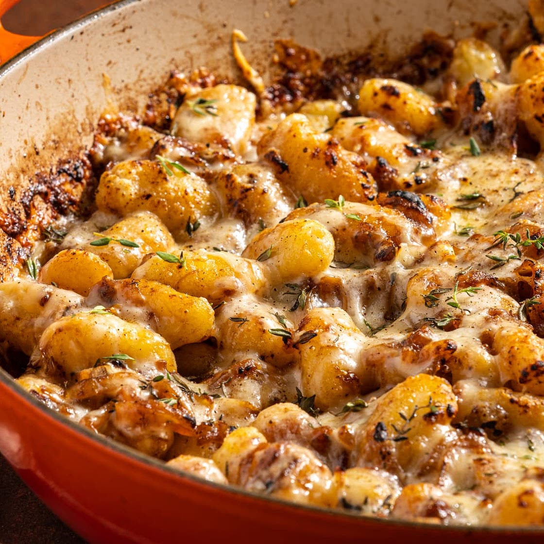 French Onion Skillet Gnocchi
