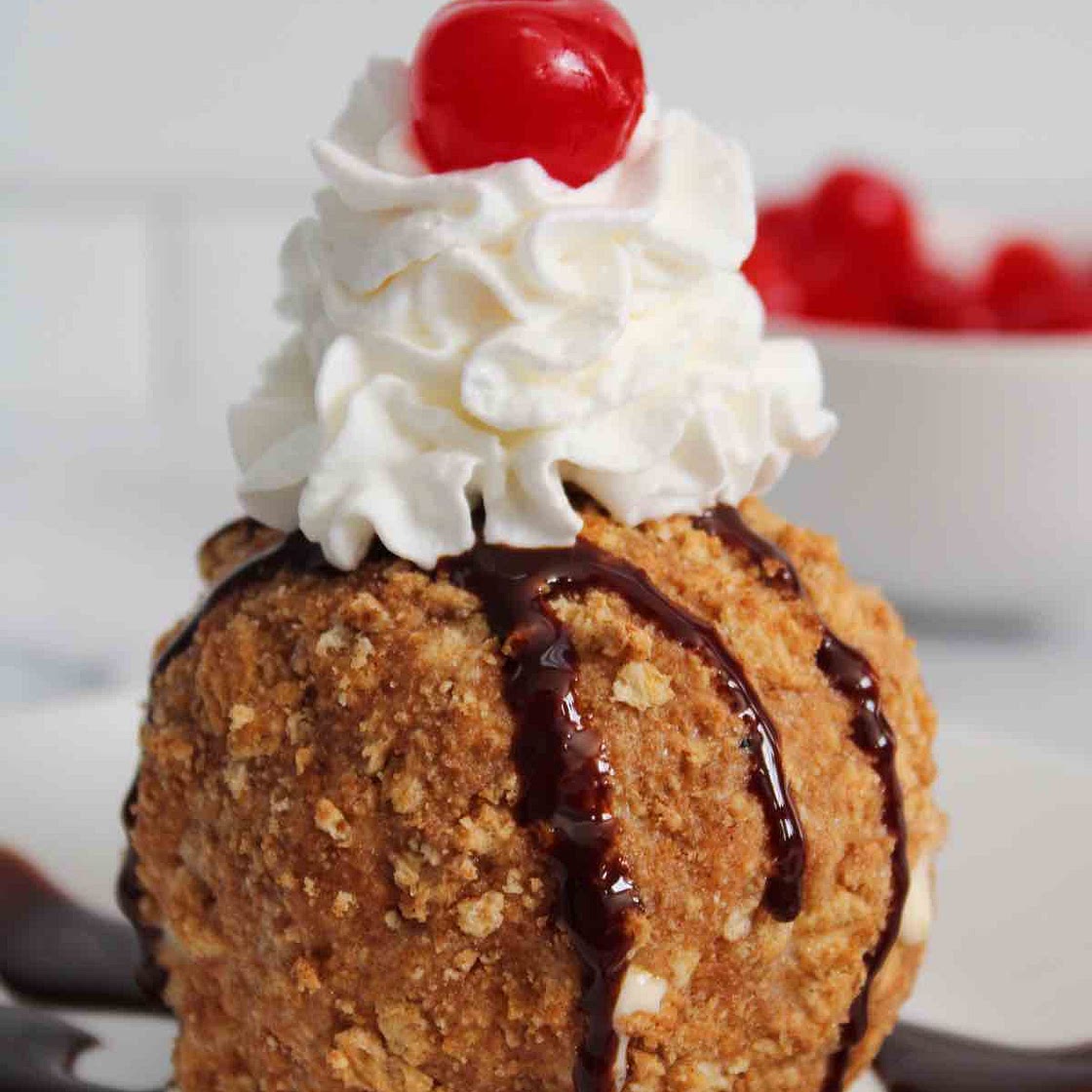 Air Fryer Fried Ice Cream