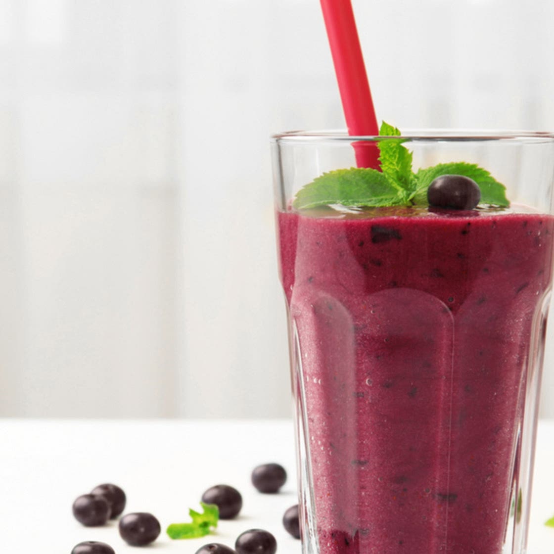 Batida de açaí com maçã e banana