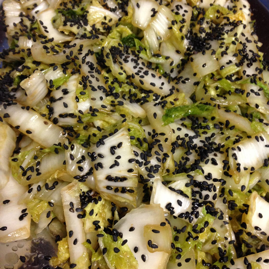 Salada de acelga à moda chinesa