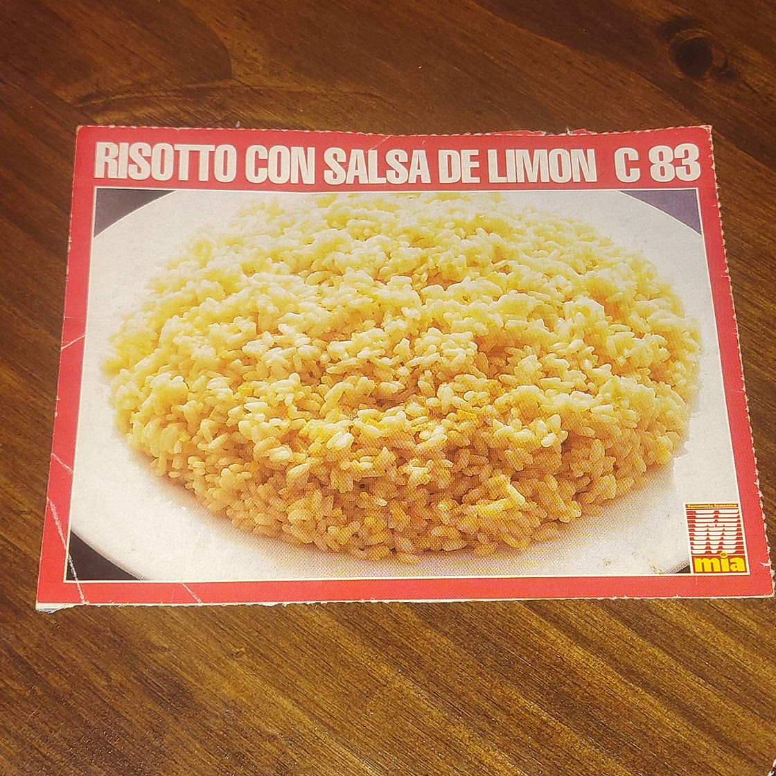 Risotto con salsa de limón