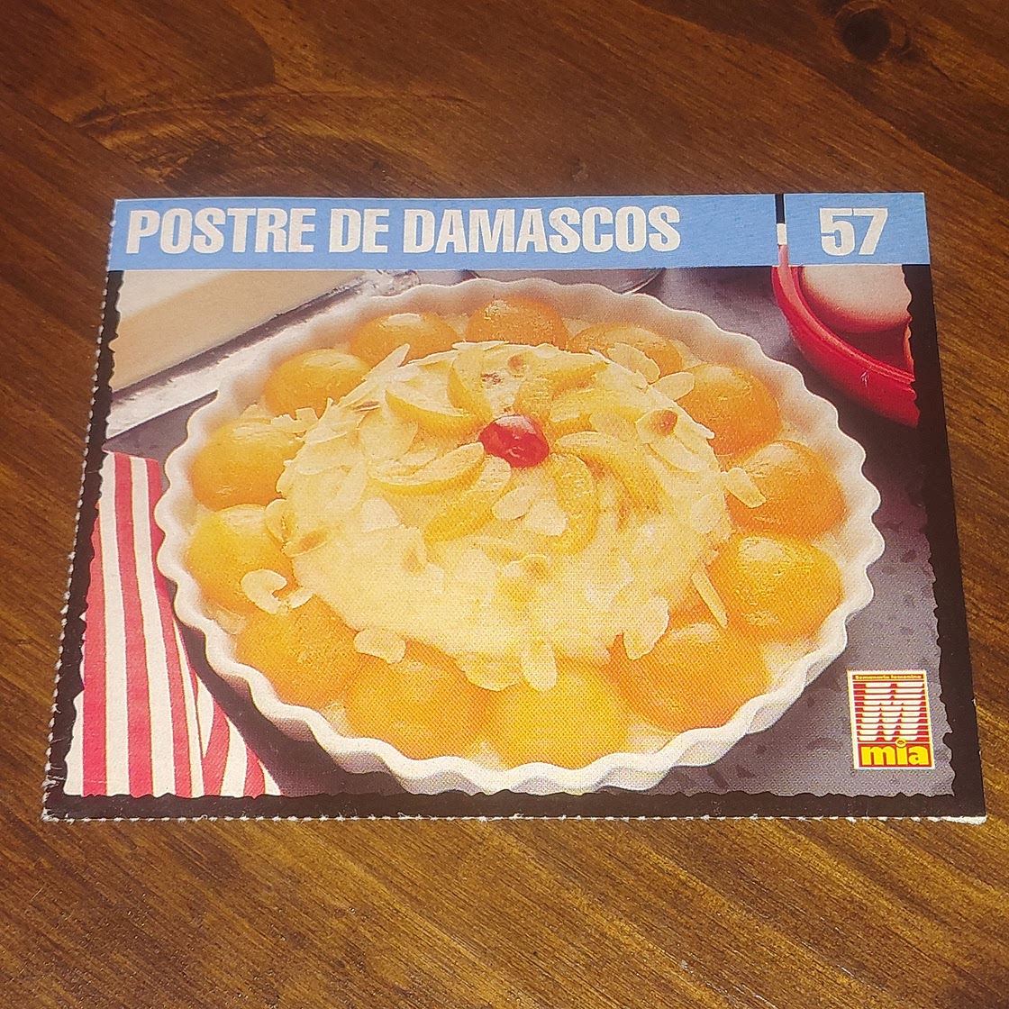Postre de damascos