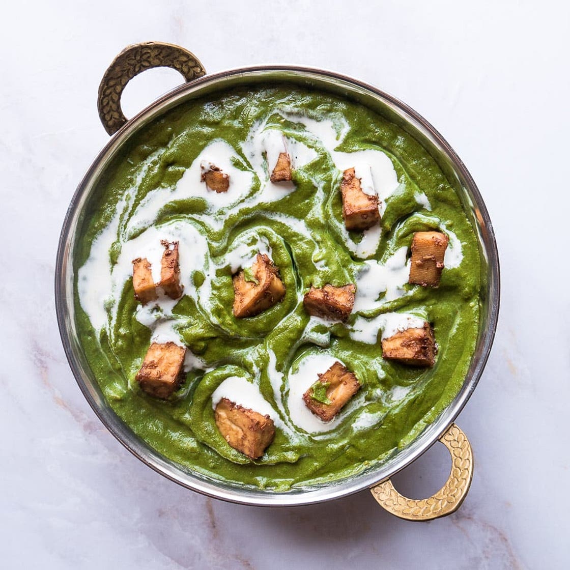 Vegan Palak Tofu Paneer