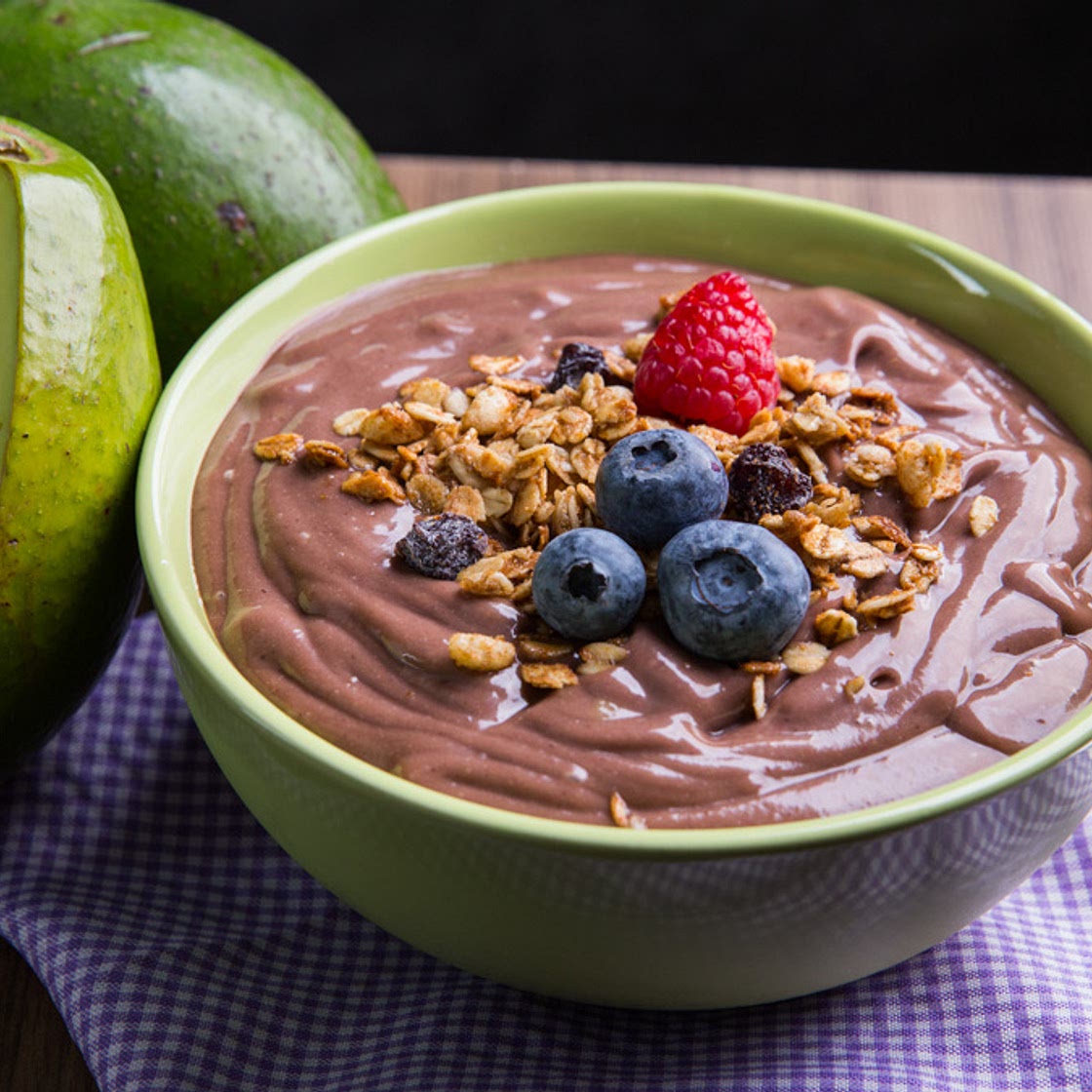 Creme de açaí com abacate