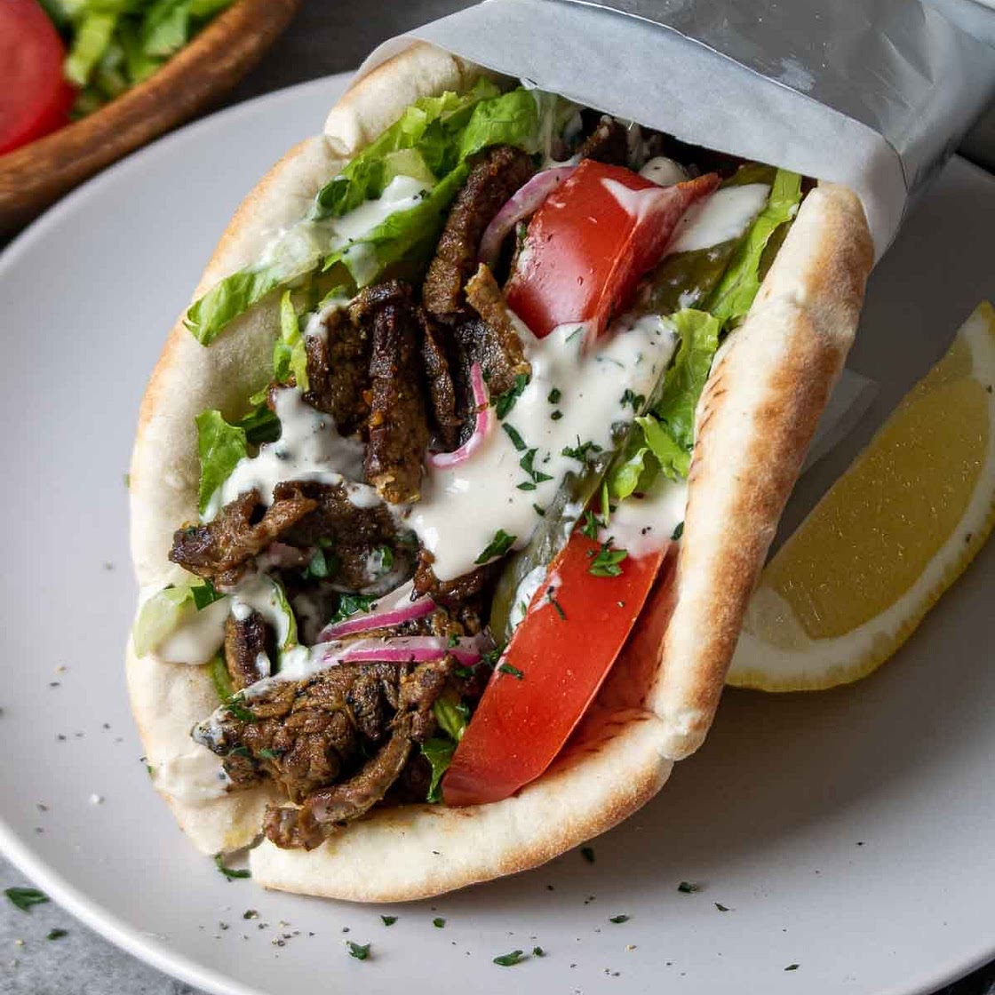 Beef Shawarma Wrap
