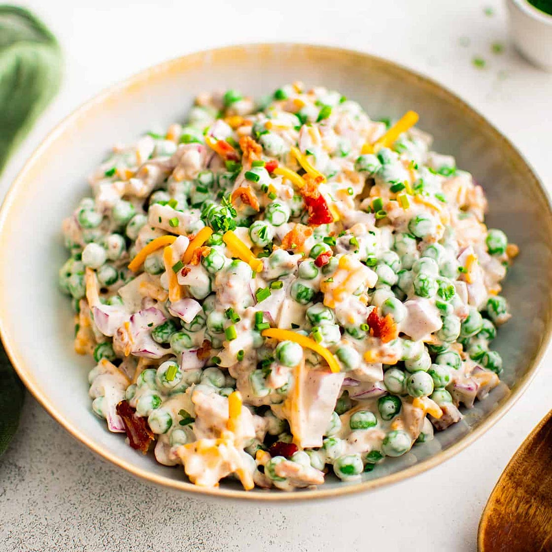 The Best Classic Pea Salad