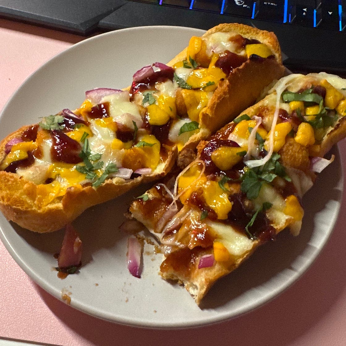 BBQ Chicken French Bread Pizza
