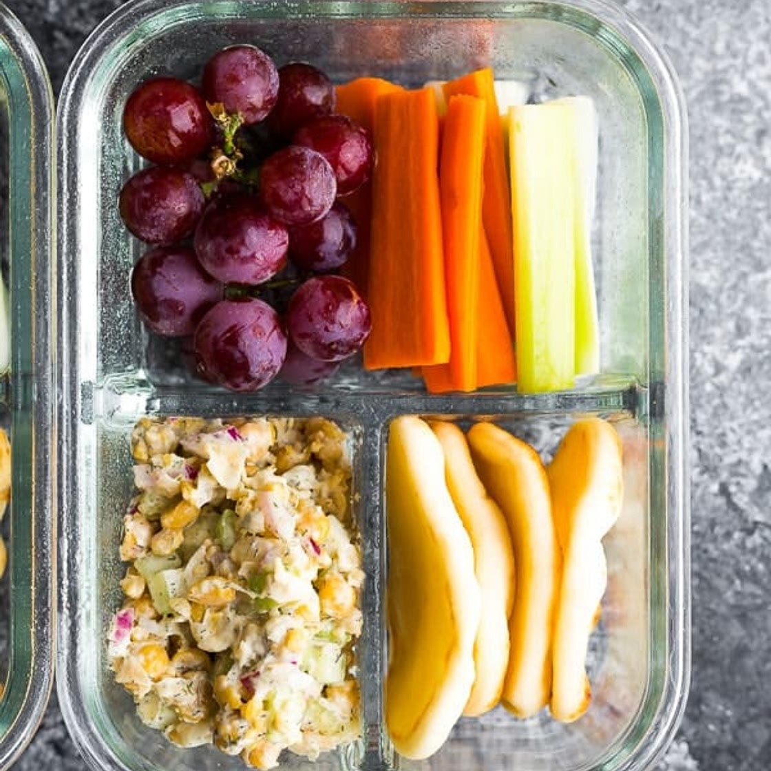 Chickpea Salad Bento Box (Vegan)