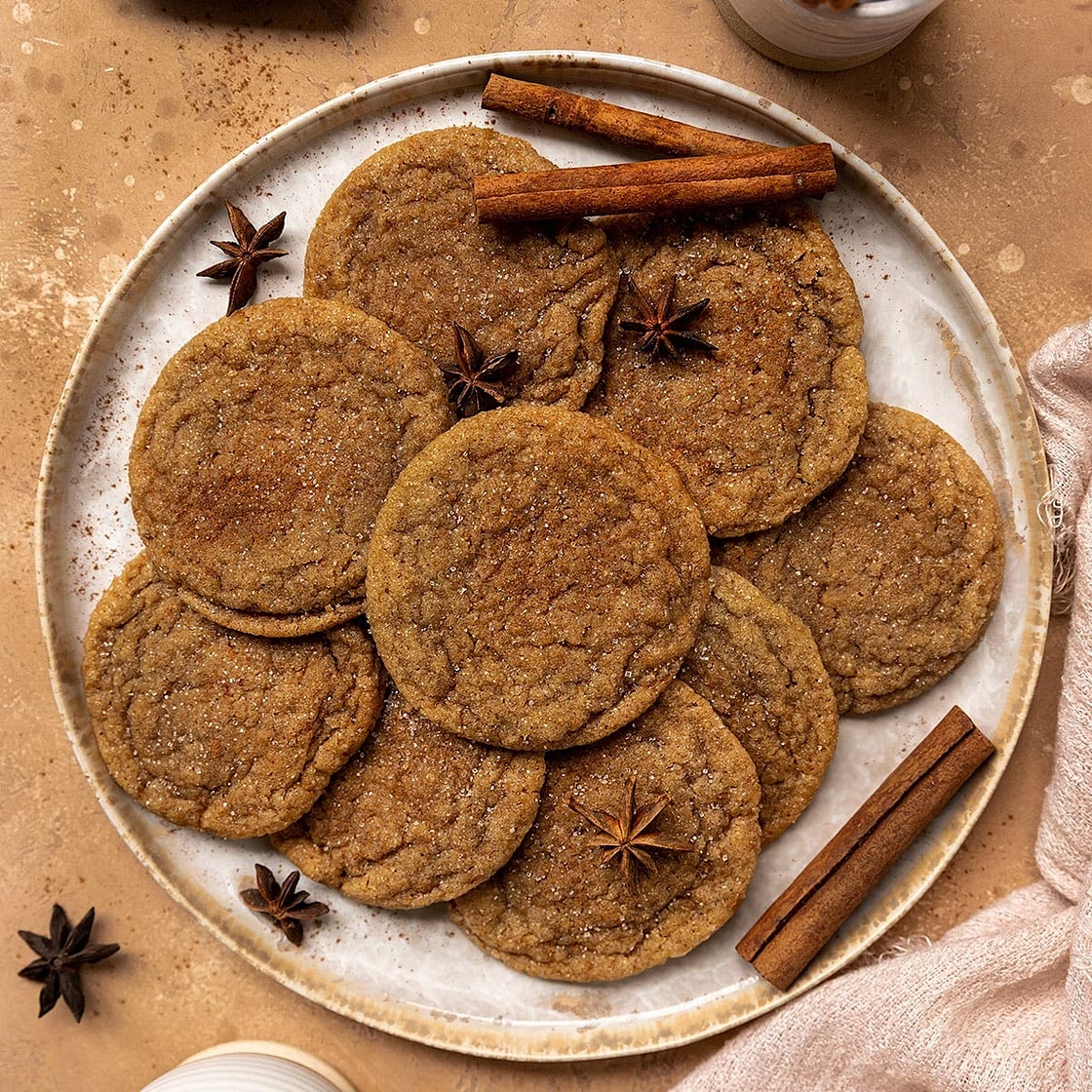Vegan Brown Sugar Chai Cookies