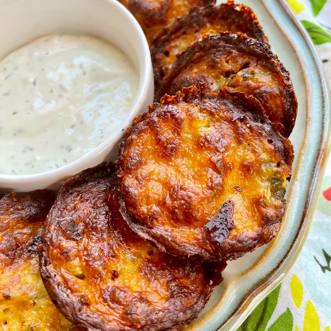 Crispy Cheesy Dill Pickle Chips