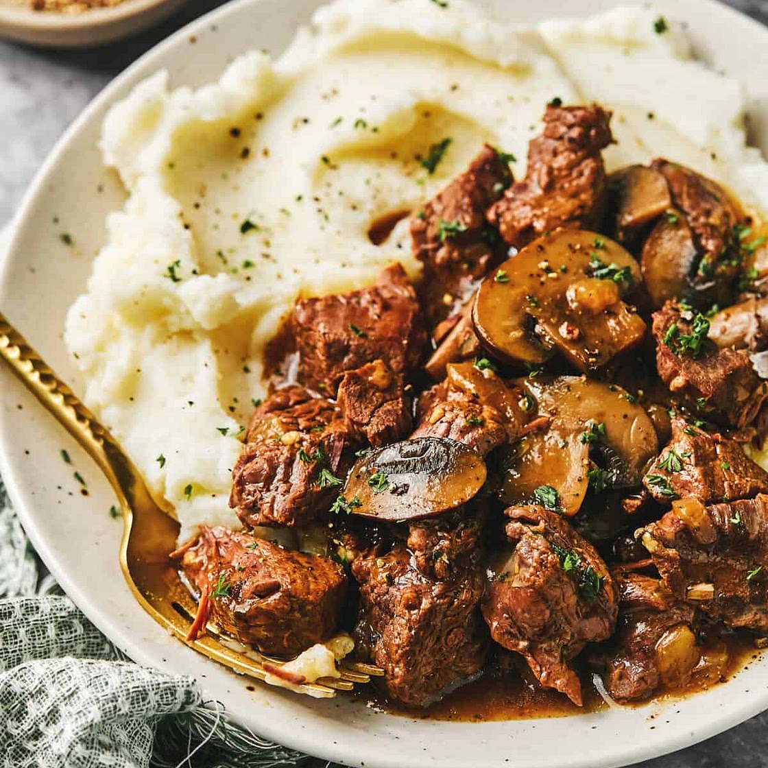 Instant Pot Beef Tips Recipe