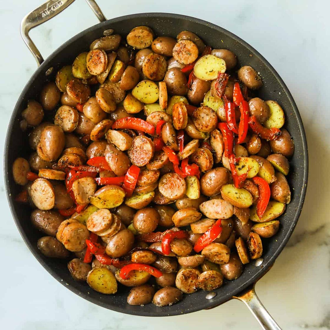 Chicken Sausage and Potato Skillet