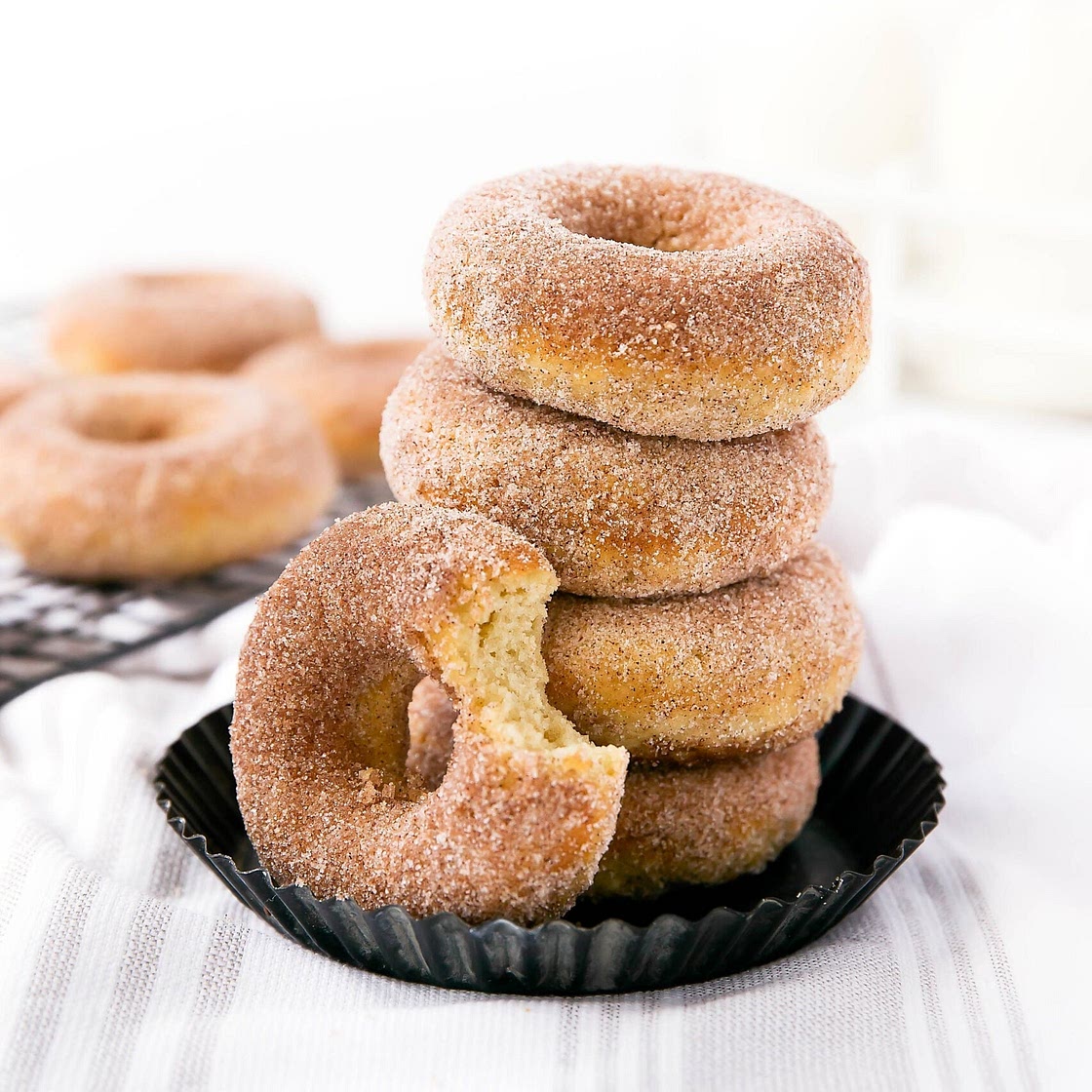 Baked Cinnamon Sugar Donuts