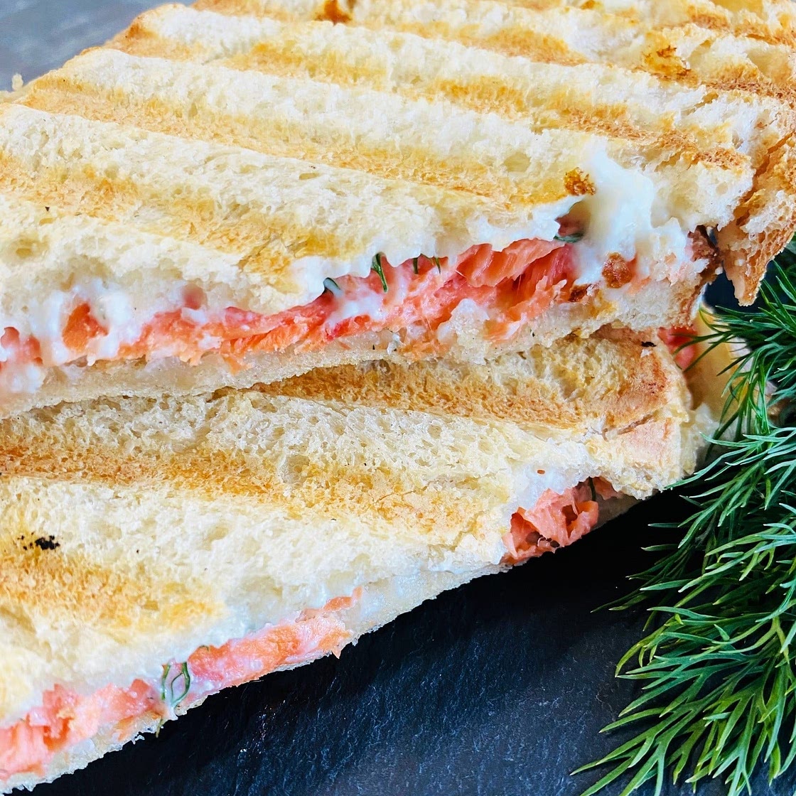Smoked Salmon Paninis