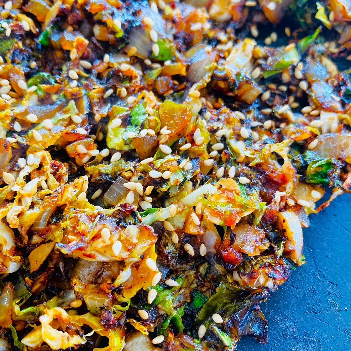 Blackstone Honey Sriracha Brussel Sprouts