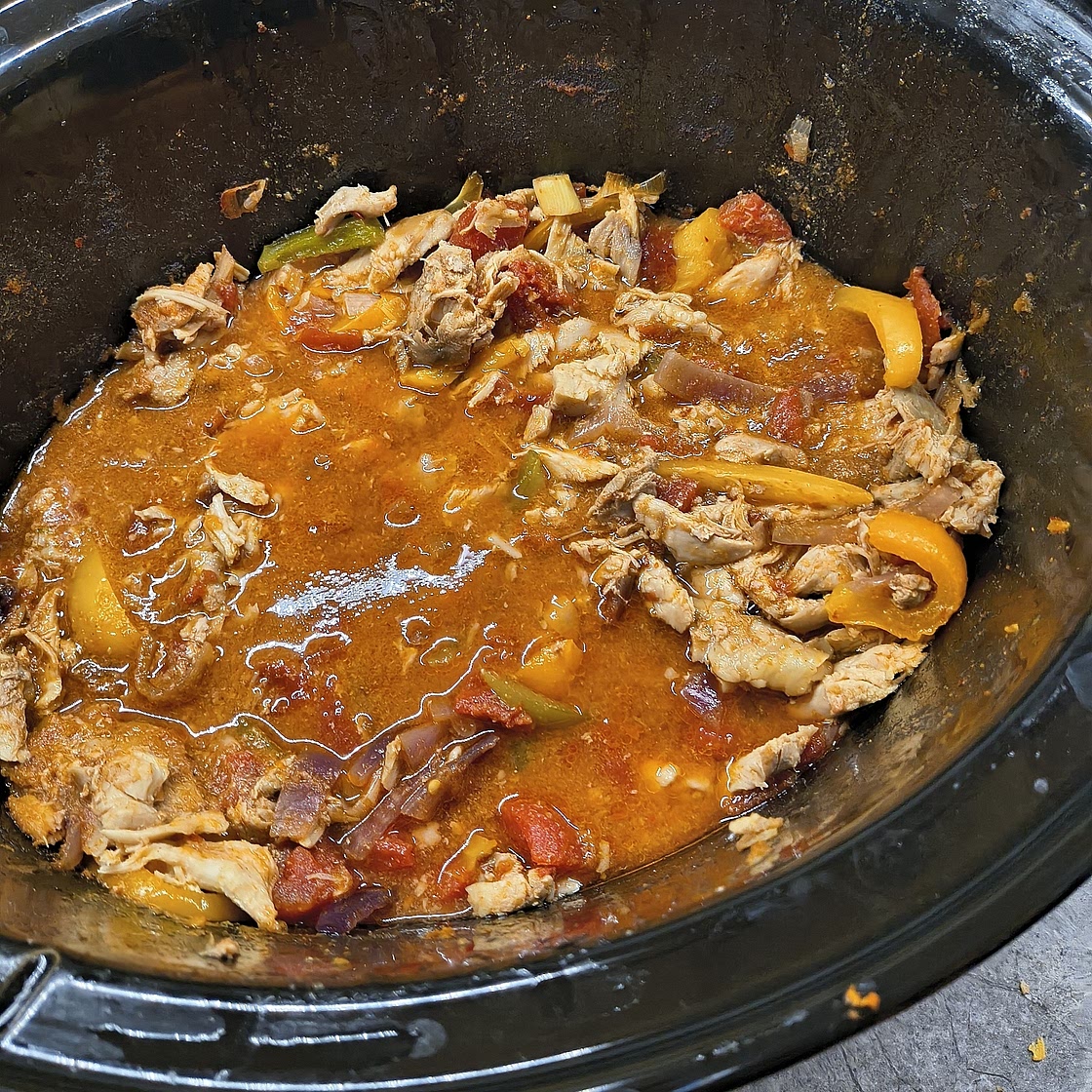 Healthy Crockpot Chicken Fajitas