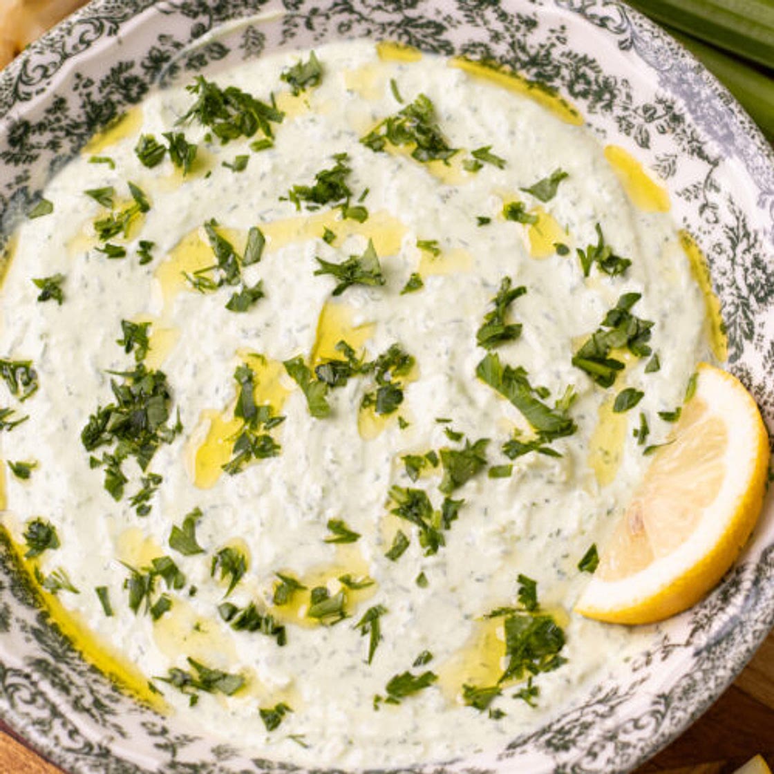 High Protein Green Goddess Cottage Cheese Yogurt Dip