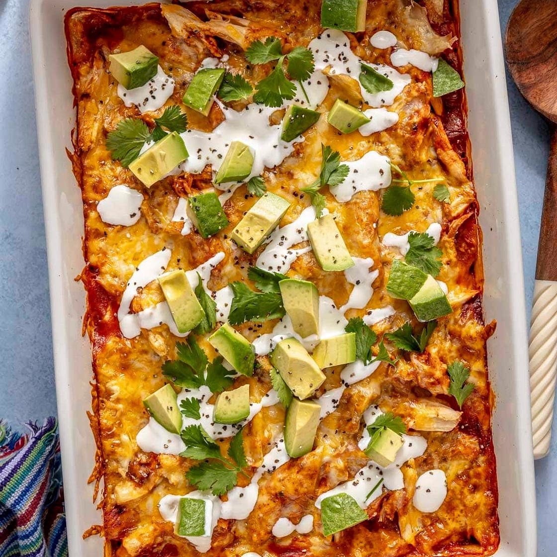 Easy Chicken Enchilada Casserole