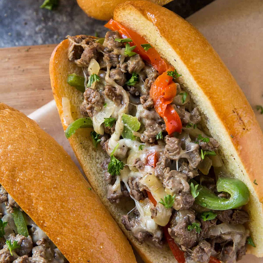 Philly Cheesesteak Recipe with Peppers and Onions