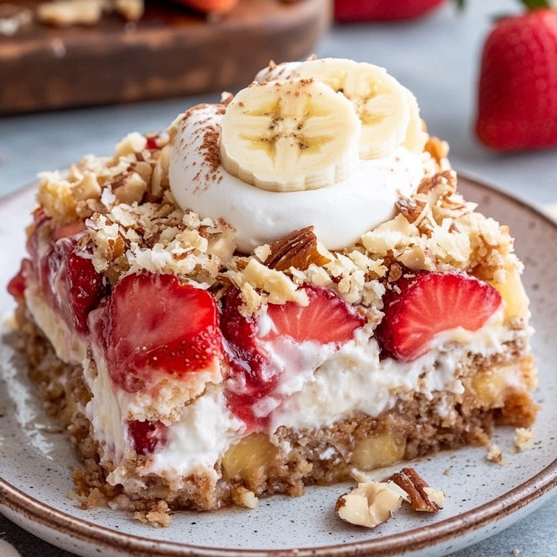 Banana Split Dump Cake Recipe