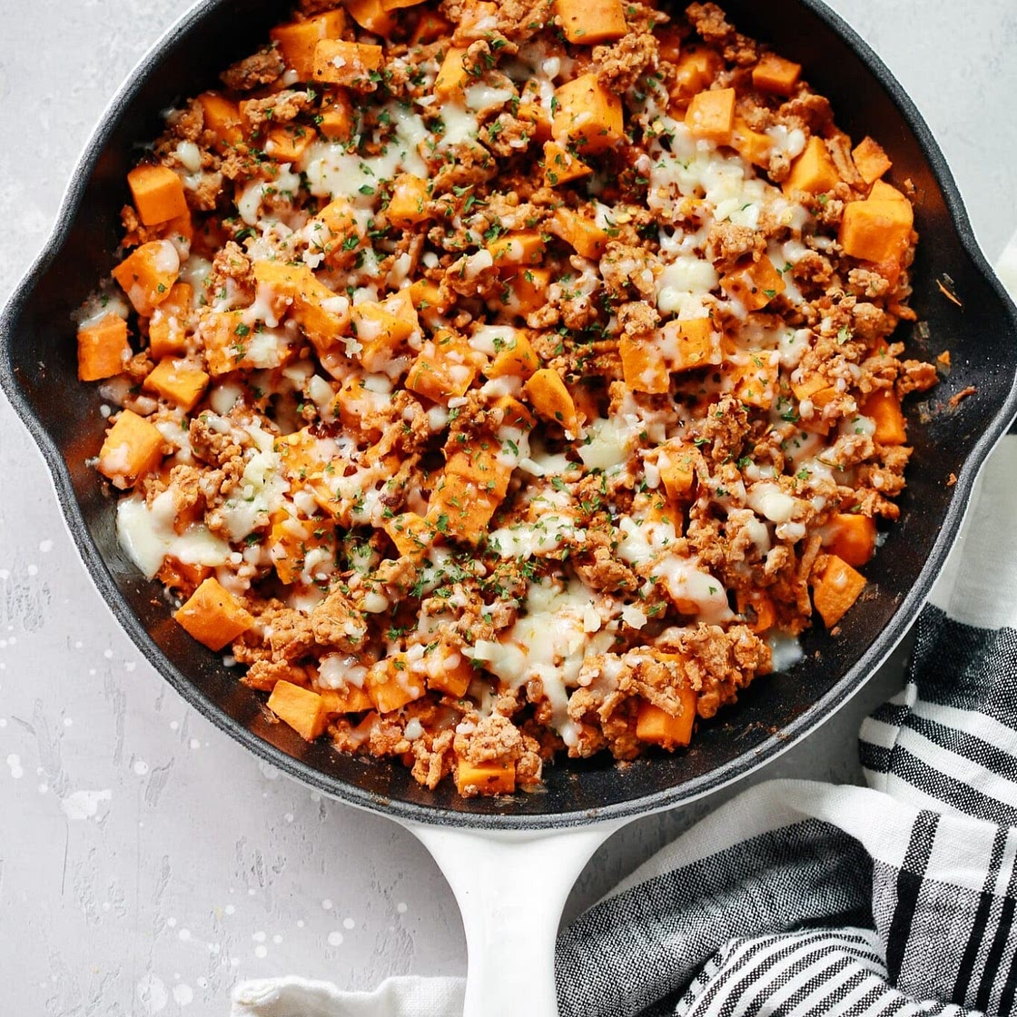 Ground Turkey Sweet Potato Skillet