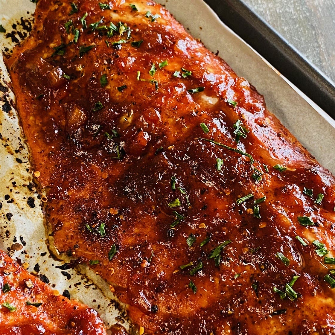 Pineapple Sriracha Salmon