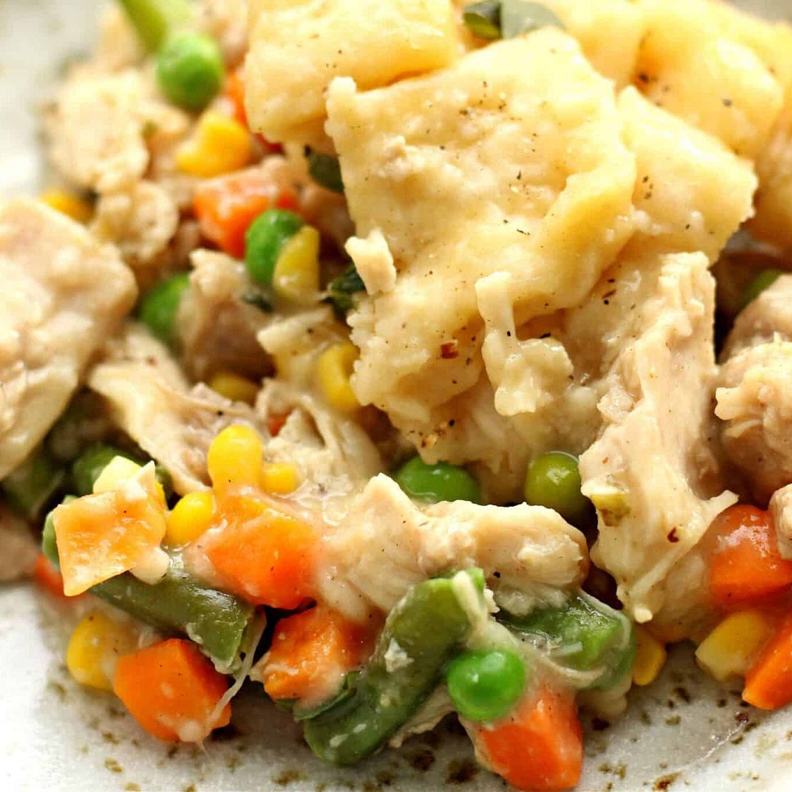 Instant Pot Chicken and Dumplings Casserole