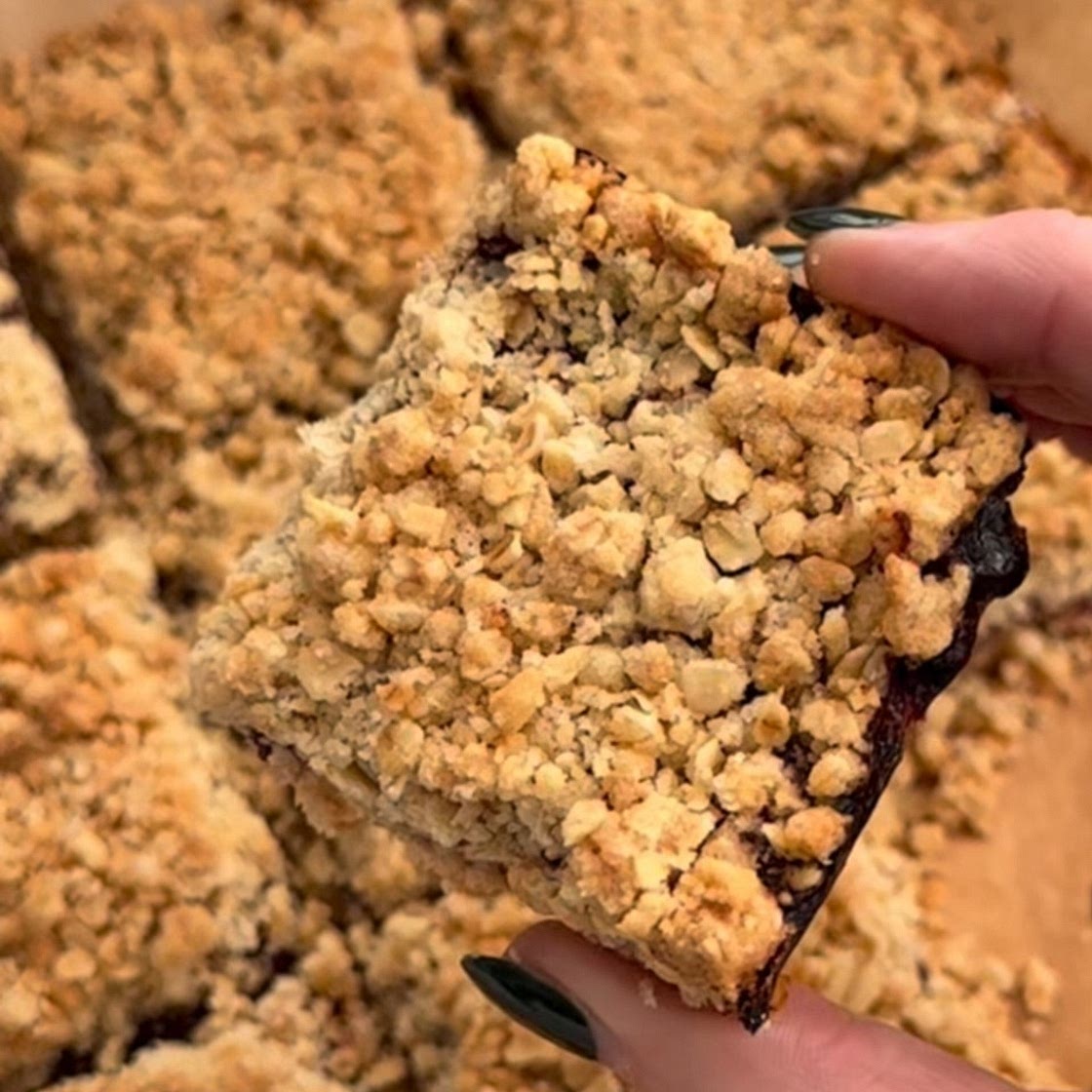 Jam crumble bars (any type of jam)