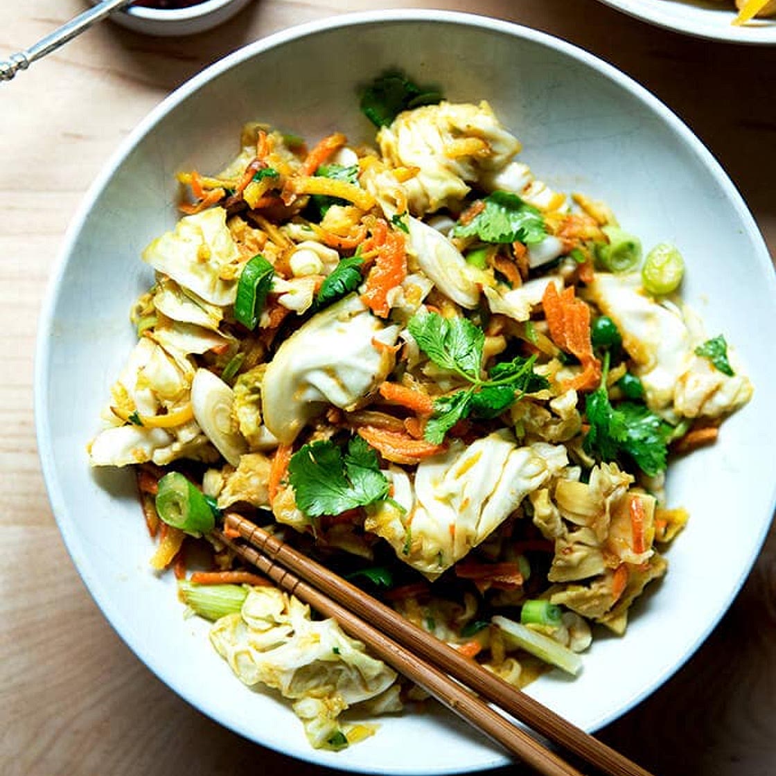 Chopped Thai Satay Salad with Peanut-Ginger Dressing