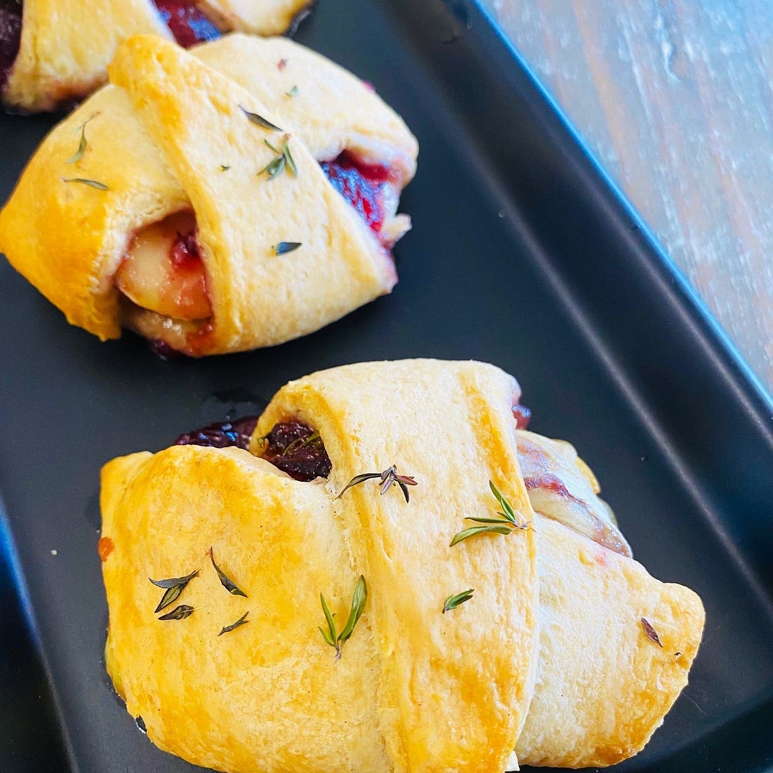 Traeger Cranberry Brie Roll Ups