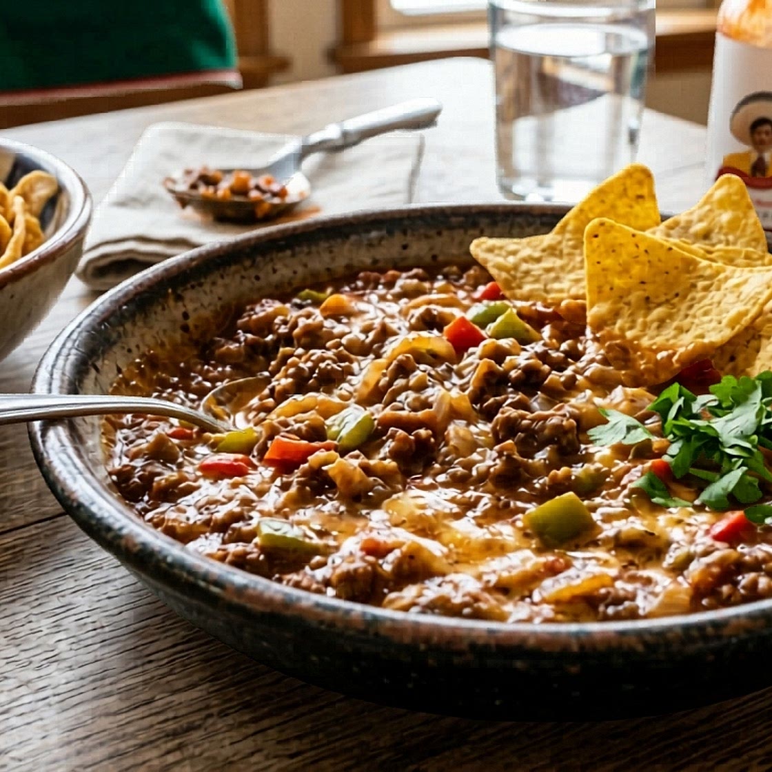NACHOS CON CARNE DE RES MOLIDA