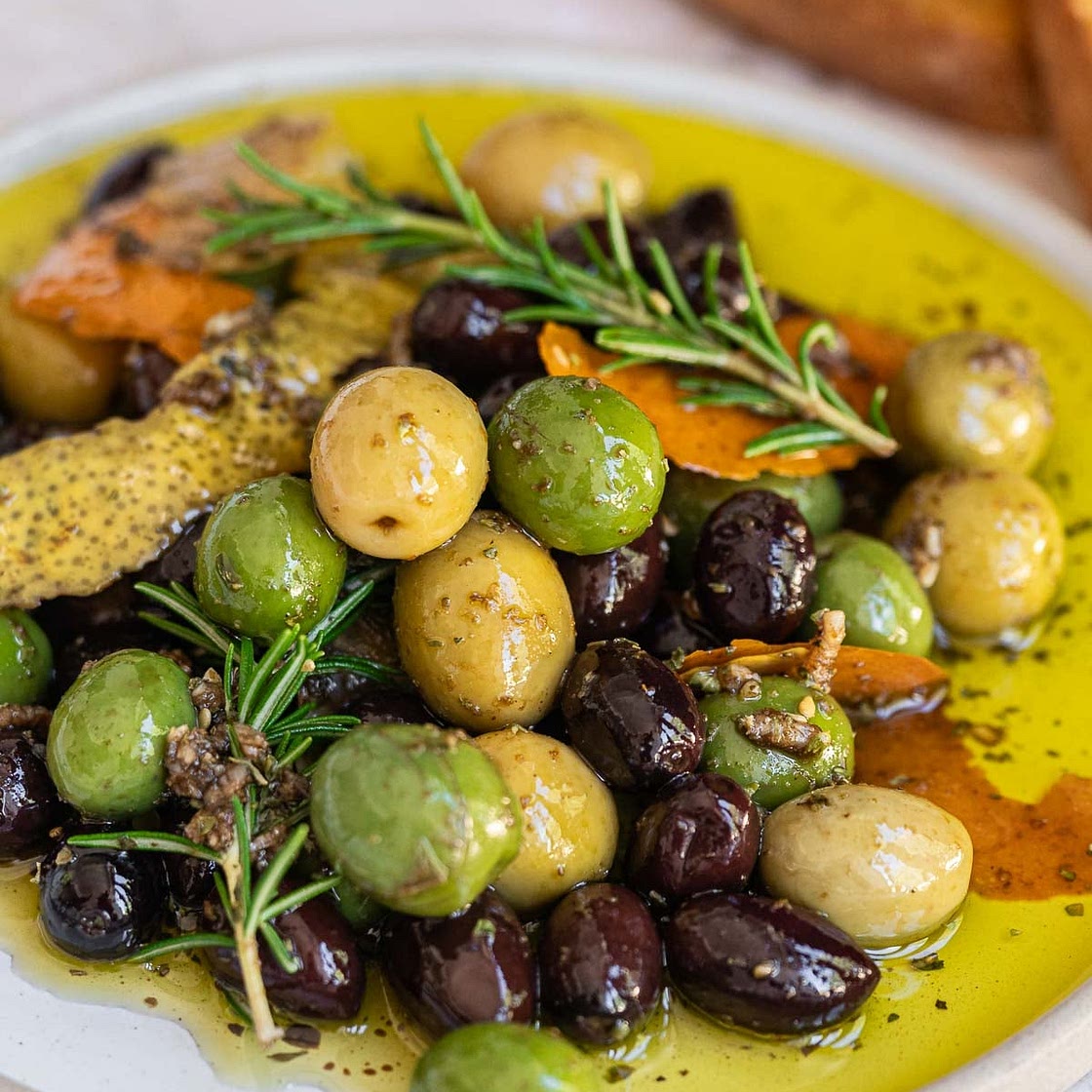 Mediterranean Marinated Olives