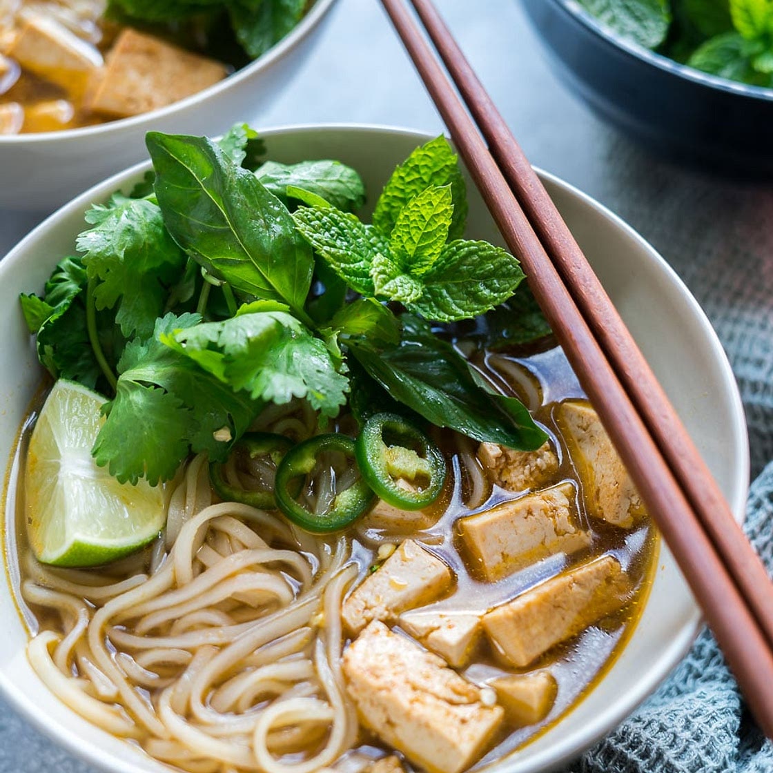 Vegan Pho with Tofu