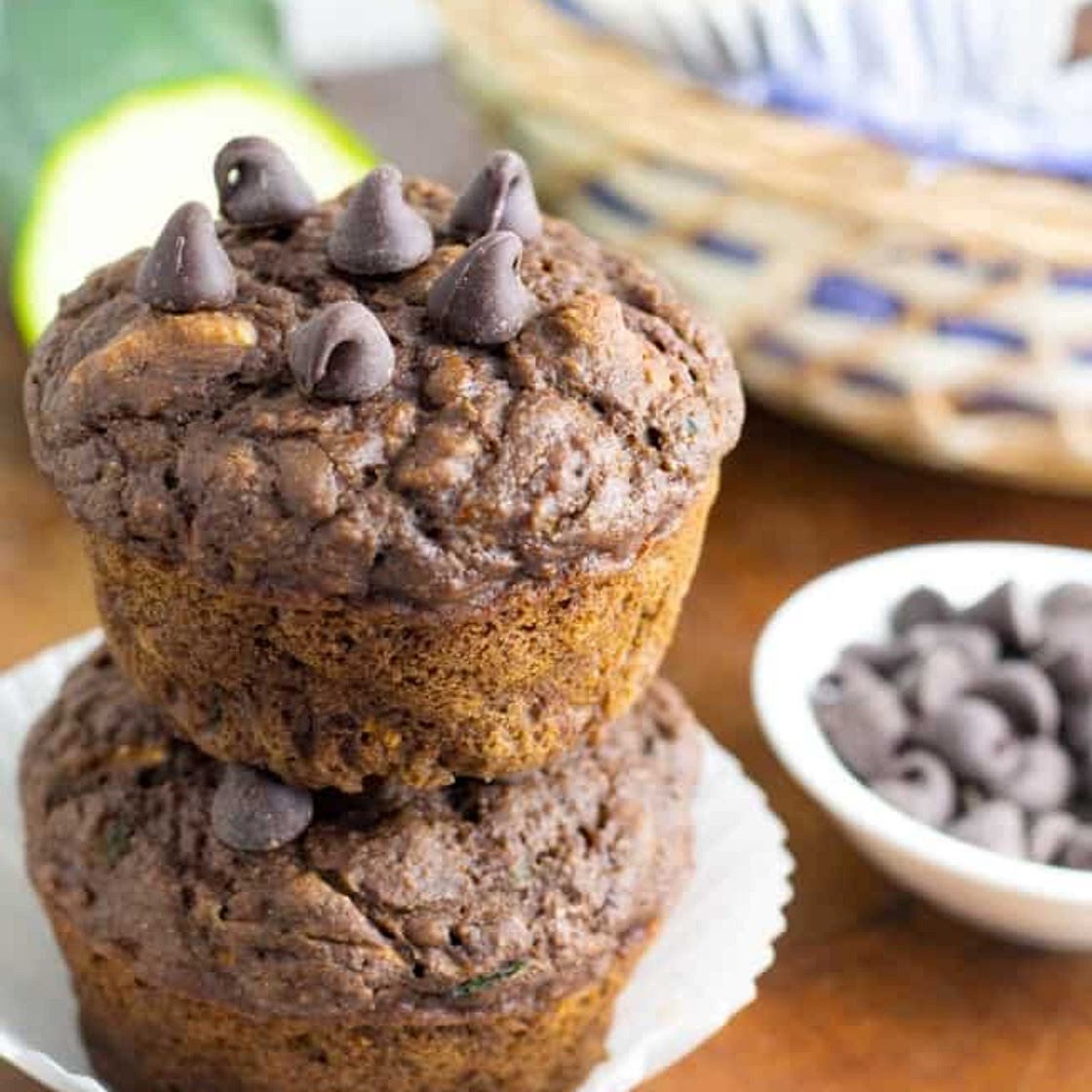 Chocolate Zucchini Muffins