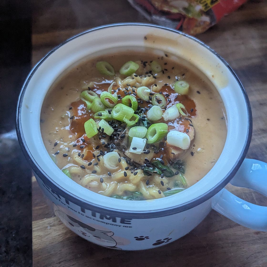 Vegan Creamy Mushroom Ramen