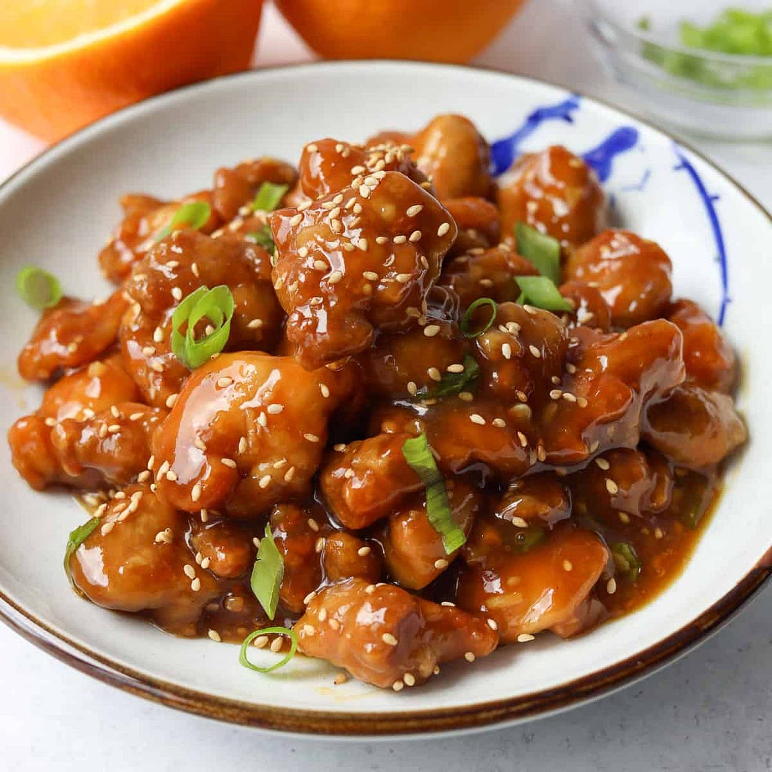 Easy Orange Chicken (no deep frying!)