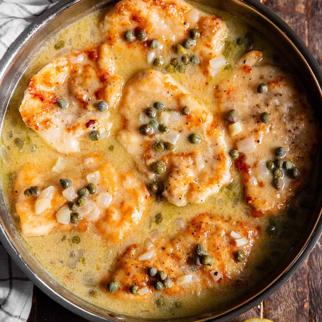 Easy Lemon Chicken Piccata (One Skillet, Paleo, Whole30, Gluten Free)