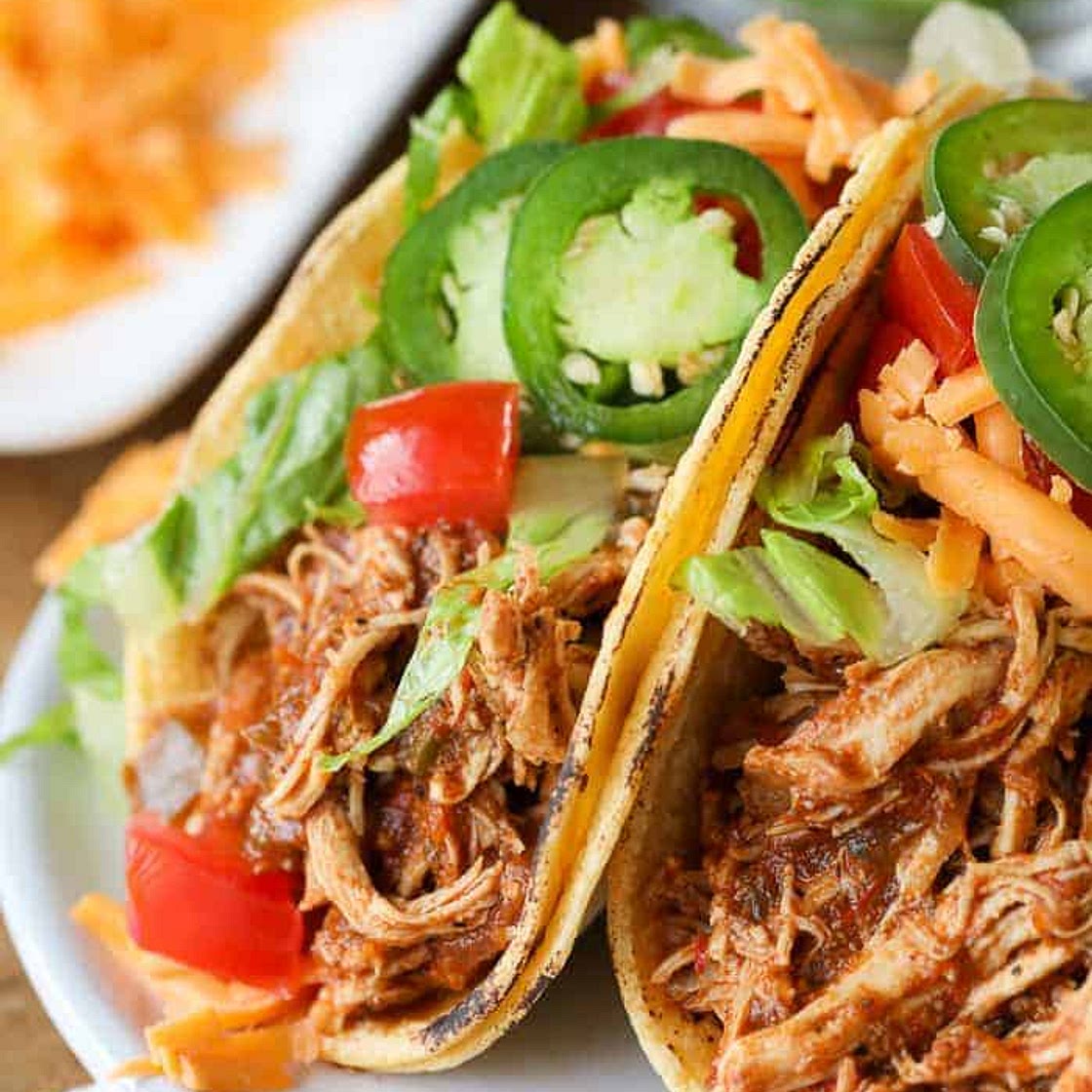 Instant Pot Chicken Tacos (Pressure Cooker)
