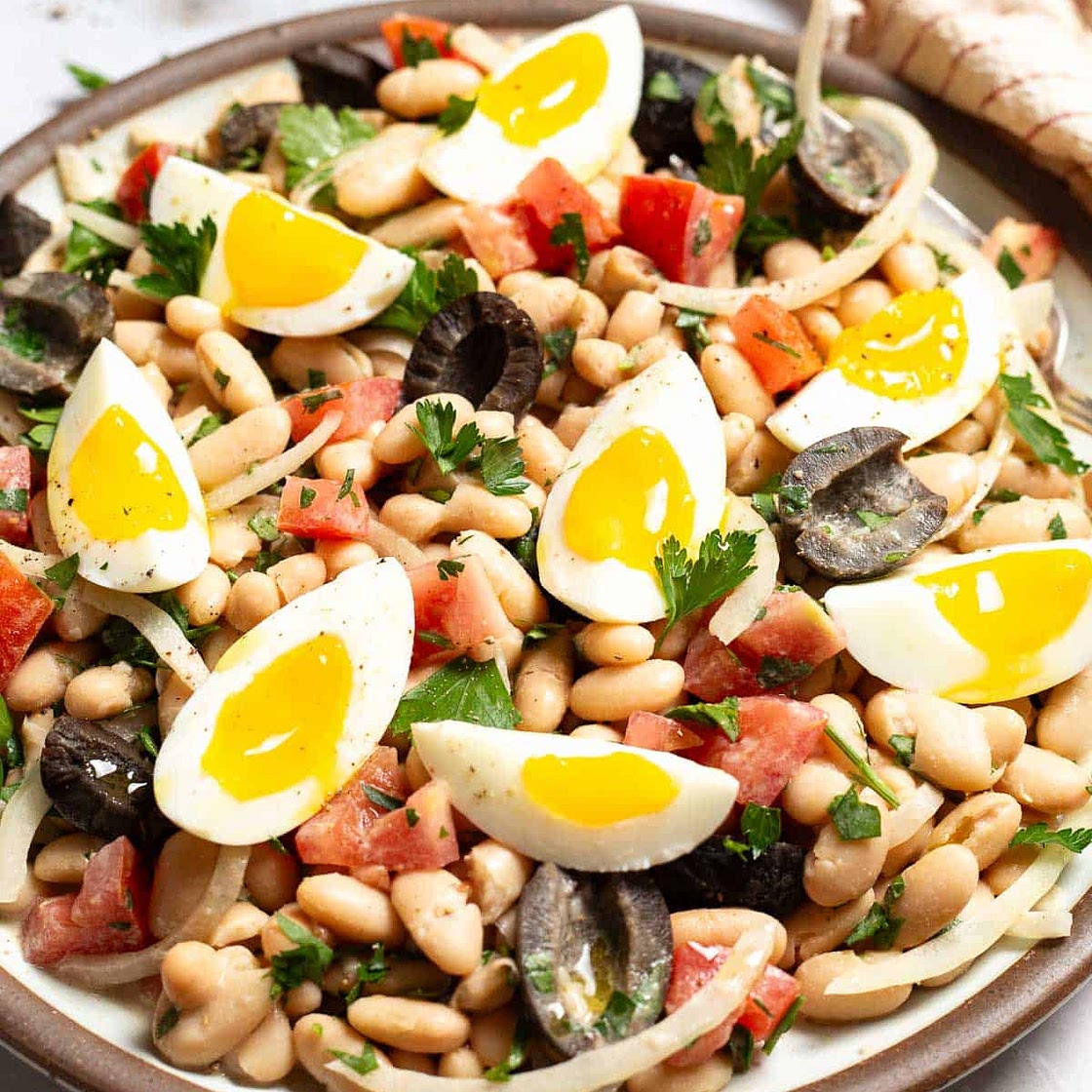 Bean Salad with Tahini (Tahinli Fasulye Piyazı)