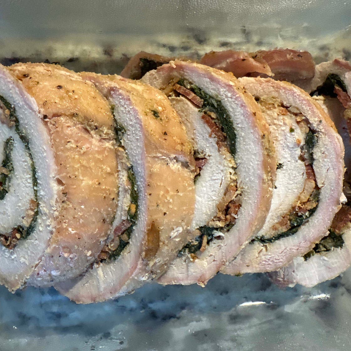 Gluten Free Dairy Free Stuffed Pork Roast - Dinner Version