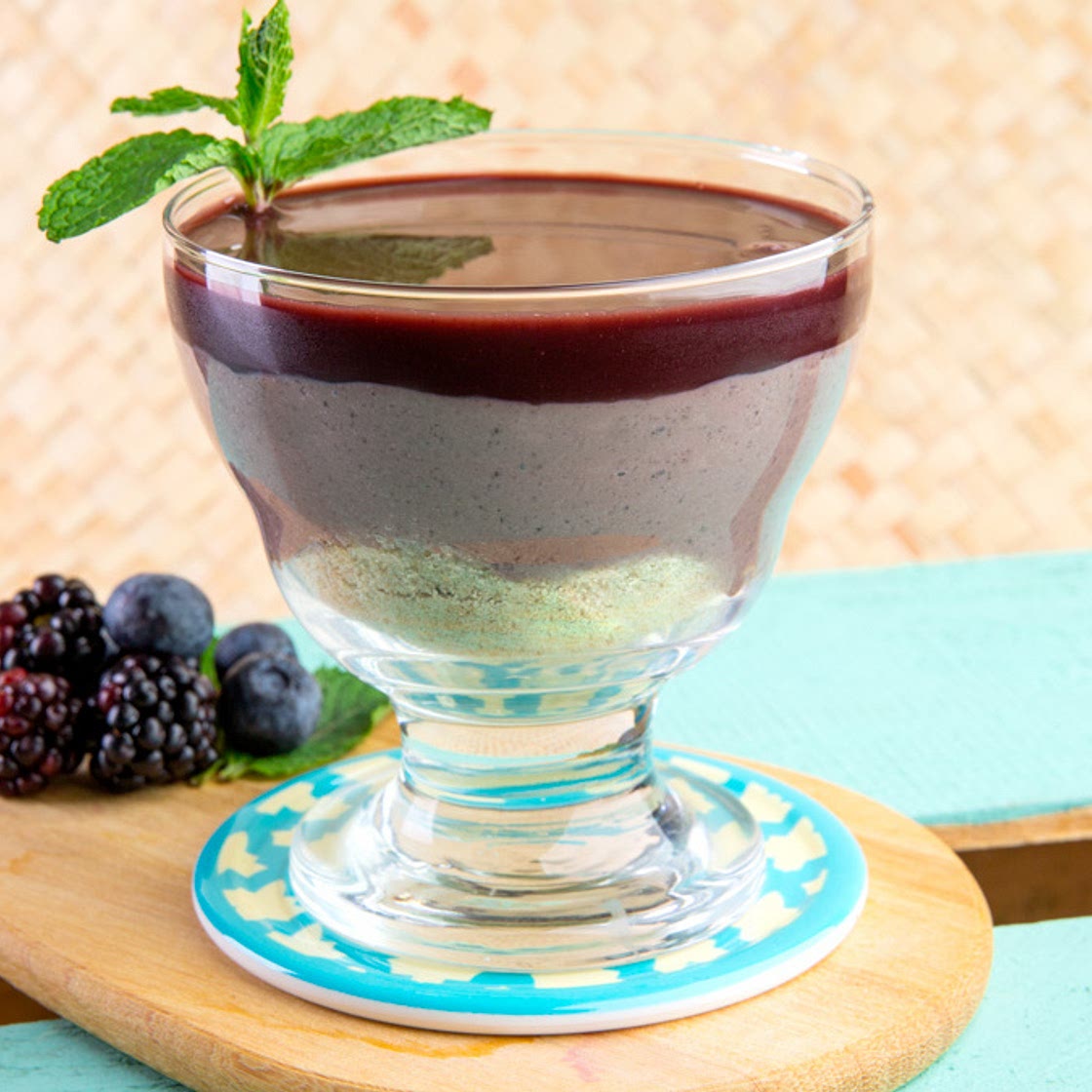 Cheesecake de açaí