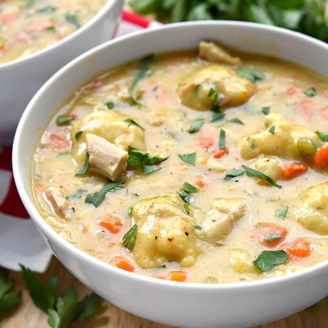 Homemade Chicken and Dumplings (The BEST!)