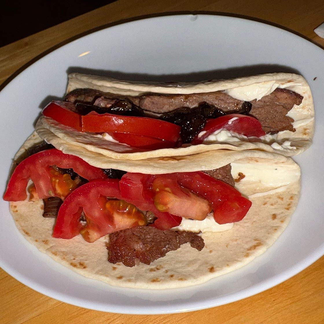 Steak & Whipped Bleu Cheese Tacos