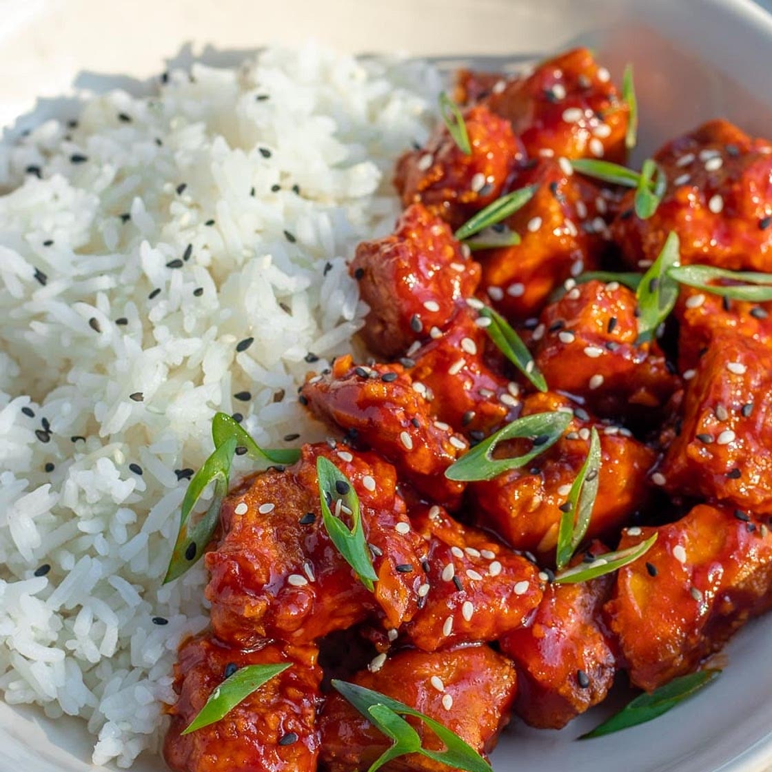 Spicy Gochujang Tofu (Korean Inspired)