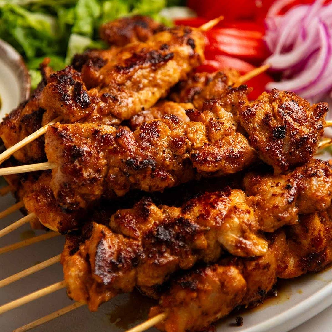 Charcoal Chicken Shop Chicken Skewers