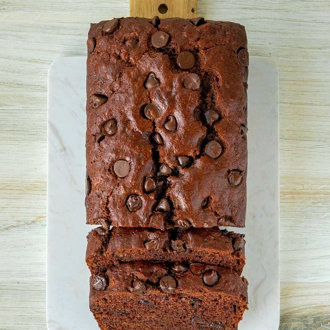 Easy Double Chocolate Vegan Banana Bread