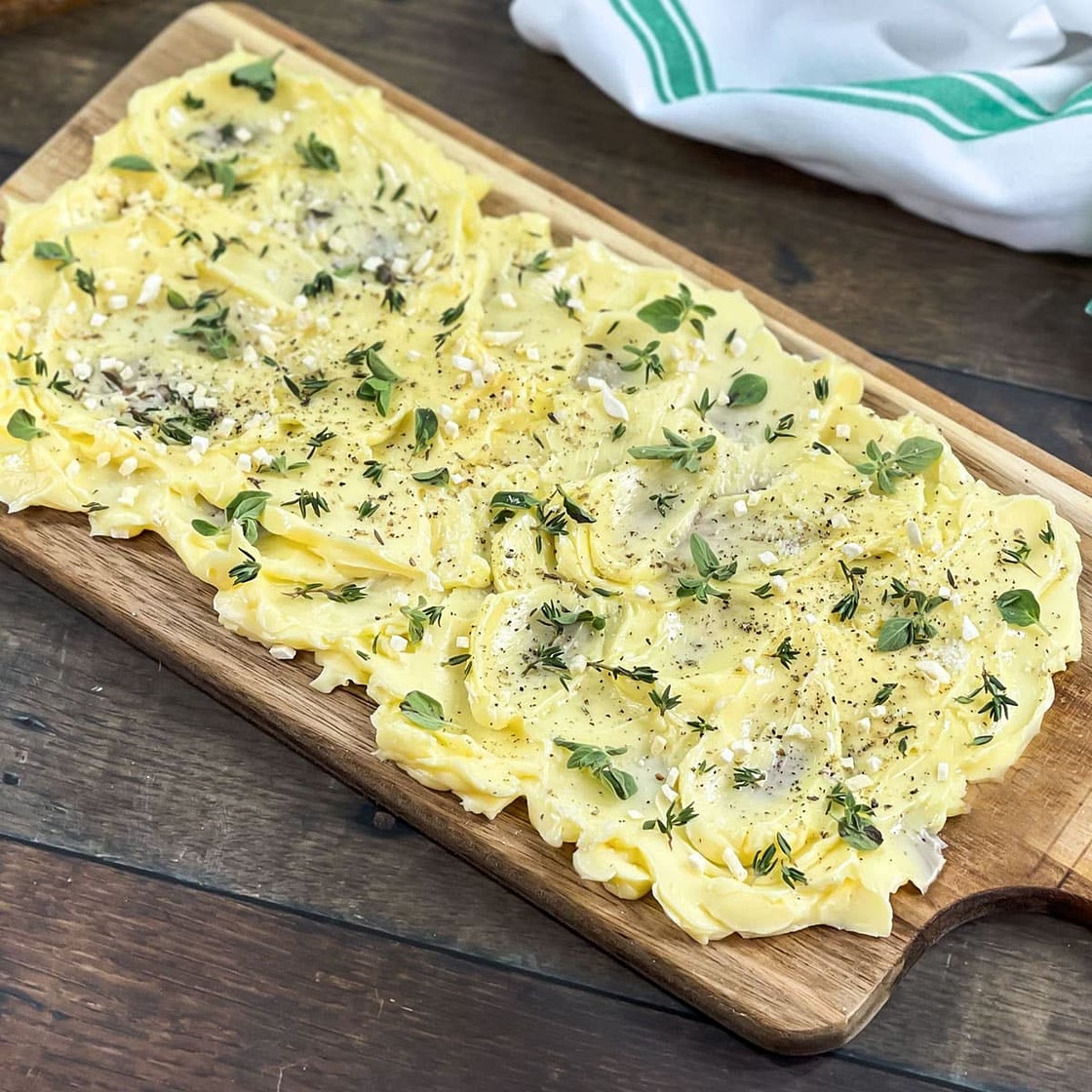 Garlic Herb Butter Board Recipe
