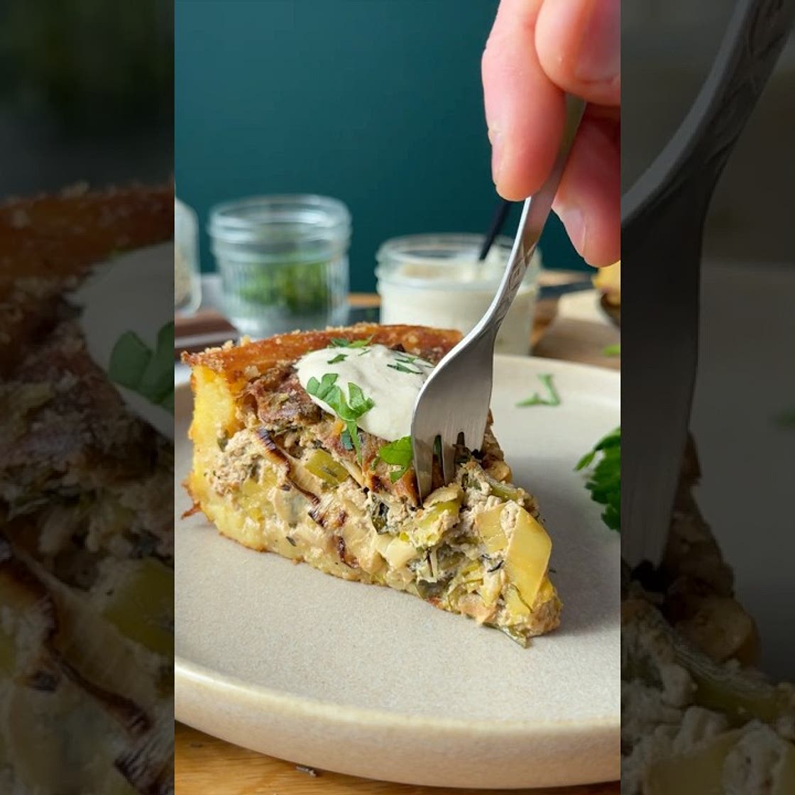 Kartoffel-(Bär)lauch-Kuchen