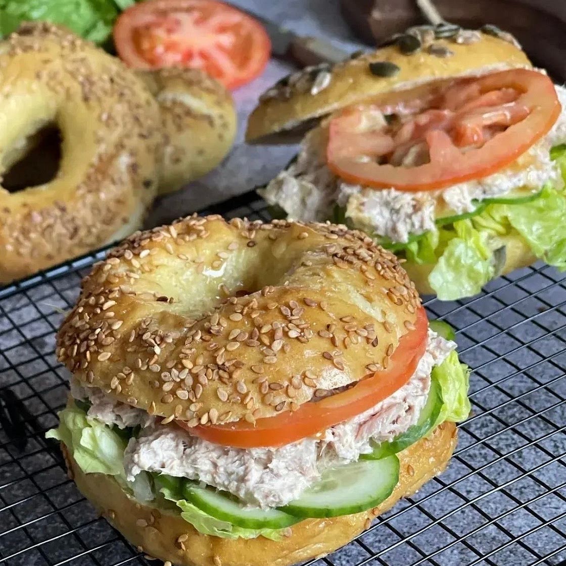 Bagel thon sauce miel moutarde